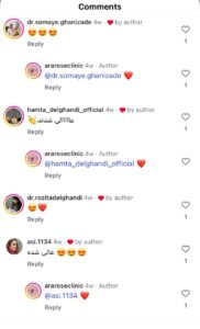 نظرات مراجعین کلینیک آرارز