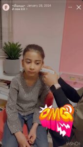 نمونه کار پیرسینگ گوش دکتر تکتم گنجی در مشهد