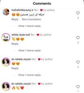 نظرات مراجعه کنندگان پیرسینگ گوش کلینیک آرمان در مشهد