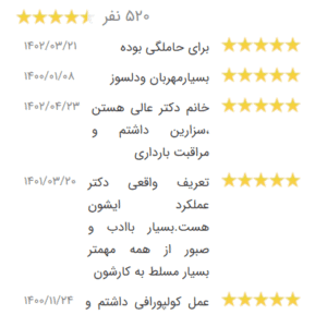 نظر کاربر نوبت دات ای ار (دکتر نوشین چالاکی)