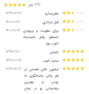 نظر کاربر نوبت دات ای ار (دکتر ماندانا کلالی)