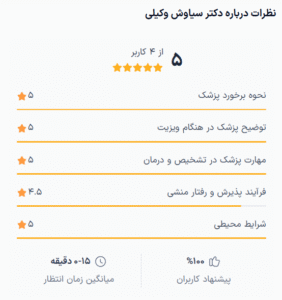 نظر کاربران دکترتو (دکتر سیاوش وکیلی)