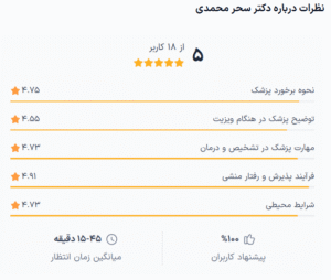 نظر کاربر دکترتو (دکتر سحر محمدی)