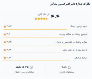 نظر کاربر دکترتو (دکتر امیرحسین بشاش)