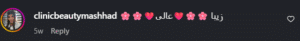 نظر کاربر اینستاگرام (کلینیک سی گل دکتر زهرا اشرفی)