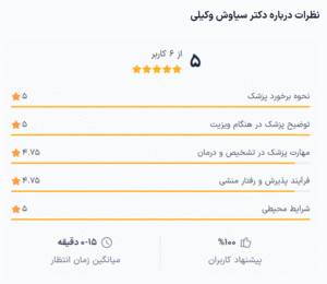 نظر کاربر دکترتو (دکتر سیاوش وکیلی)