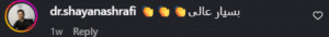 نظر کاربر اینستاگرام (دکتر حسن طالب زاده)