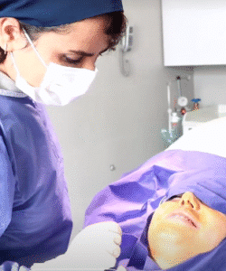 نمونه تخلیه چربی بوکال کلینیک زیبایی آفرینش