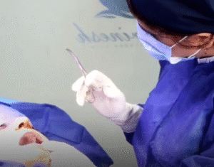 نمونه تخلیه چربی بوکال کلینیک زیبایی آفرینش