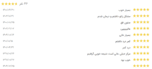 نظر کاربر نوبت دات آی آر (کلینیک درد مهرآفرین (دکتر سیما افتخارزاده))