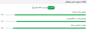 نظر کاربر paziresh24 (دکتر بشیر رسولیان)
